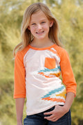 CRUEL GIRL KIDS ORG PCH 1/4 SLV
