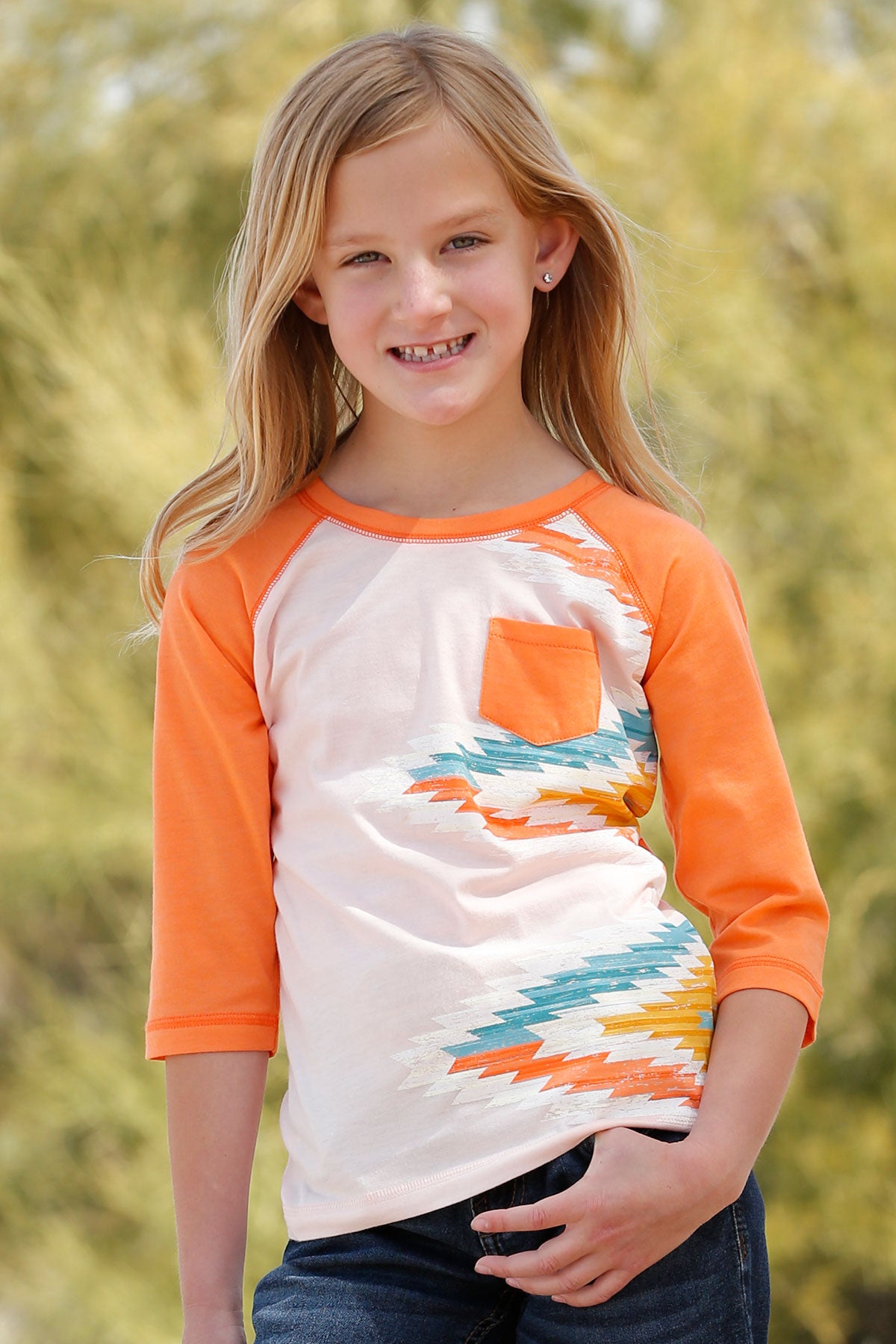 CRUEL GIRL KIDS ORG PCH 1/4 SLV