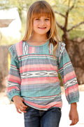 CRUEL GIRL KIDS BLOUSE SERAPE RUFFLE LONG SLV