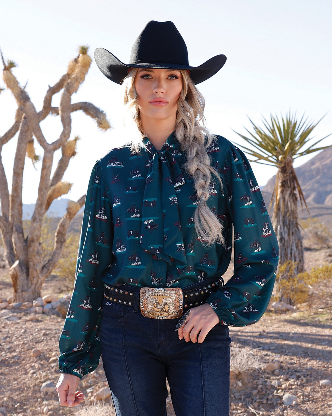 CINCH TEAL POLY GEORGET
