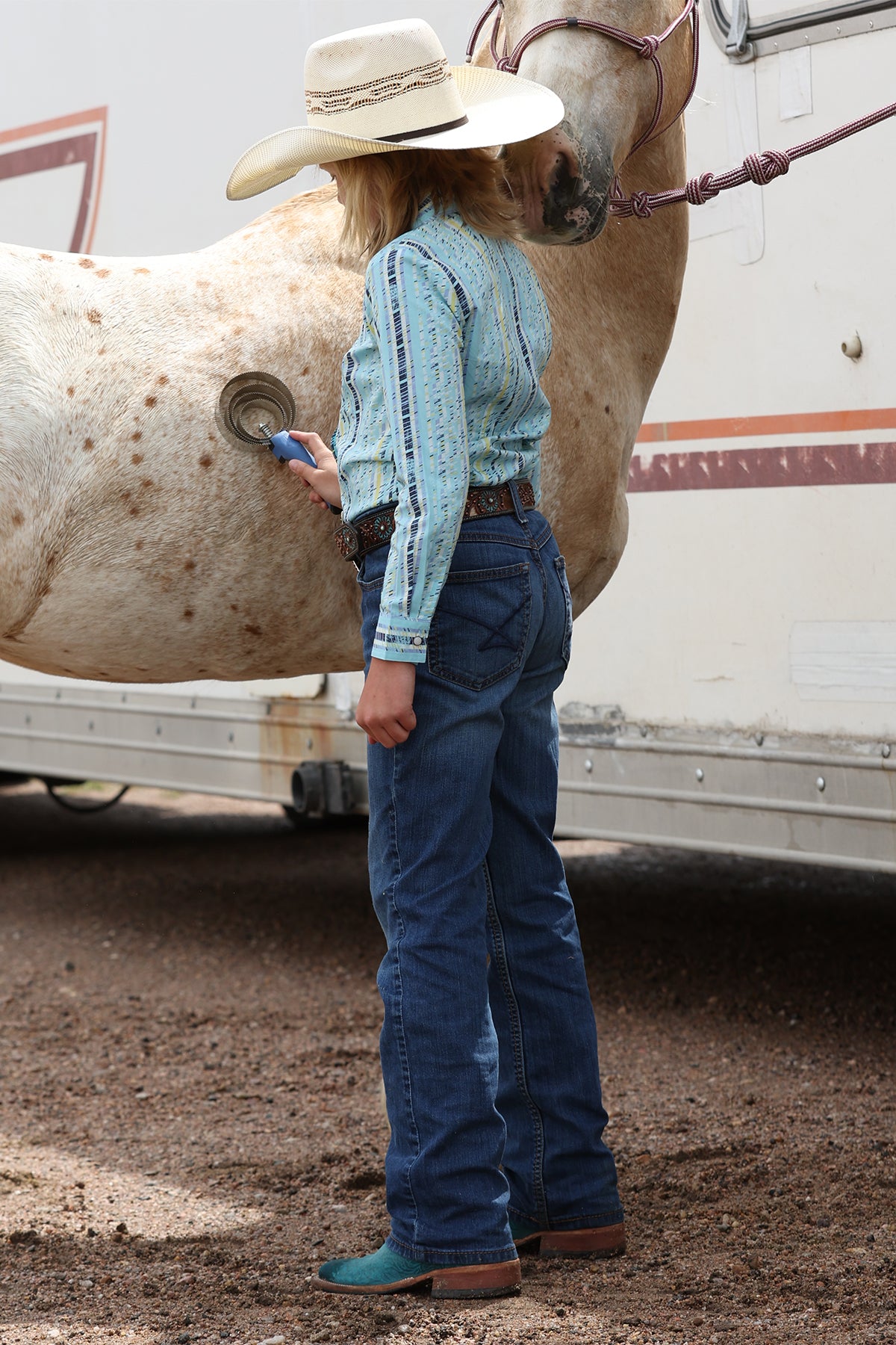 GIRLS  CINCH LGHT BLU SNAP