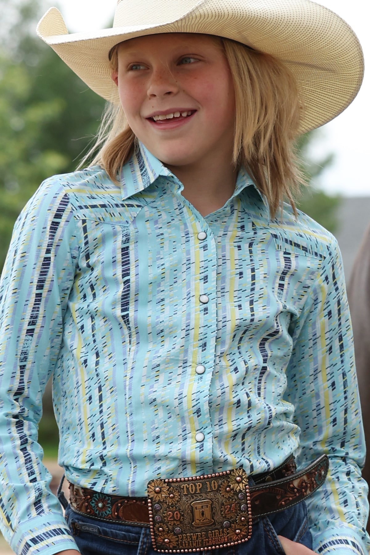 GIRLS  CINCH LGHT BLU SNAP