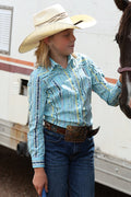 GIRLS  CINCH LGHT BLU SNAP