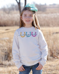 GIRLS WHT HORSESHOE TOP