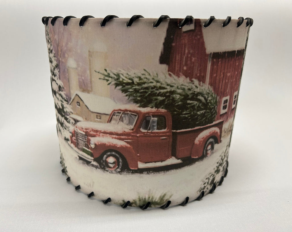 Old Red Truck Lampshade