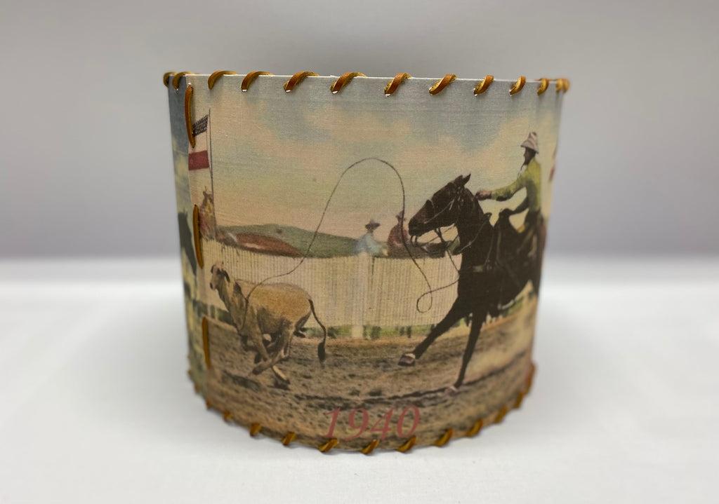 Let’s Rope Calf Roper Lampshade Small 8 inch