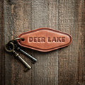Deer Lake Leather Keychain Motel Style