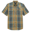 Performance Short Sleeve Relaxed Fit Plaid Shirt
