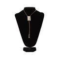 Double S Bolo Tie Rectagle Buck Lace