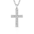 NC Silver Rhinestone Cross