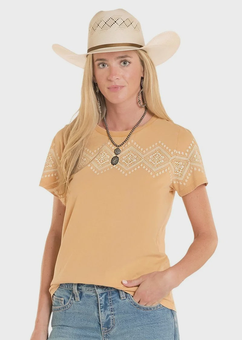 Women's Aztec Graphic Border Tee
