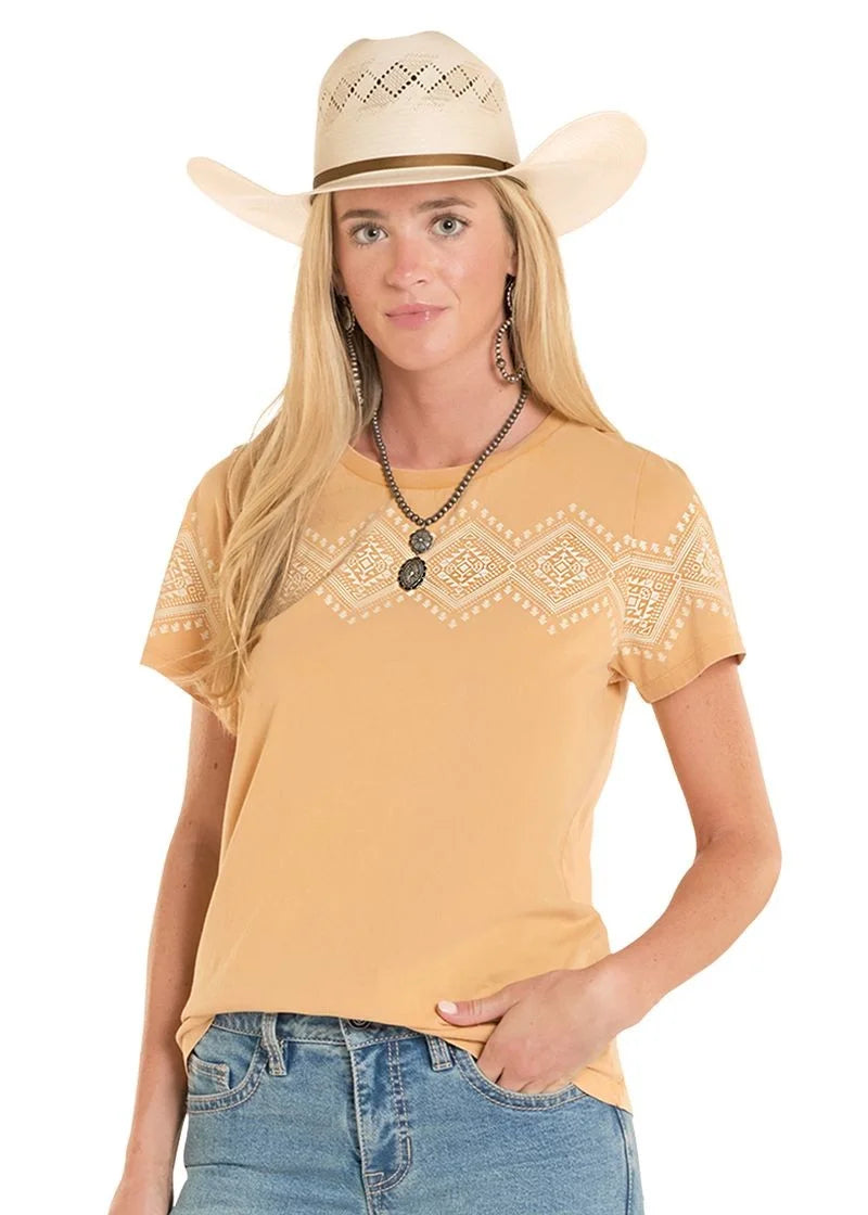 Women's Aztec Graphic Border Tee