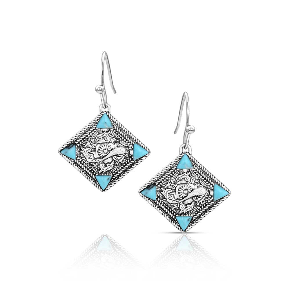Bluebell Charm Turquoise Earrings