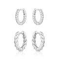 Twisted Up Hoop Earring Set