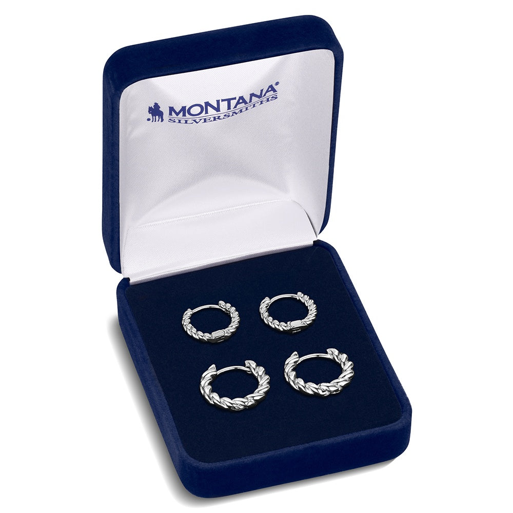 Twisted Up Hoop Earring Set