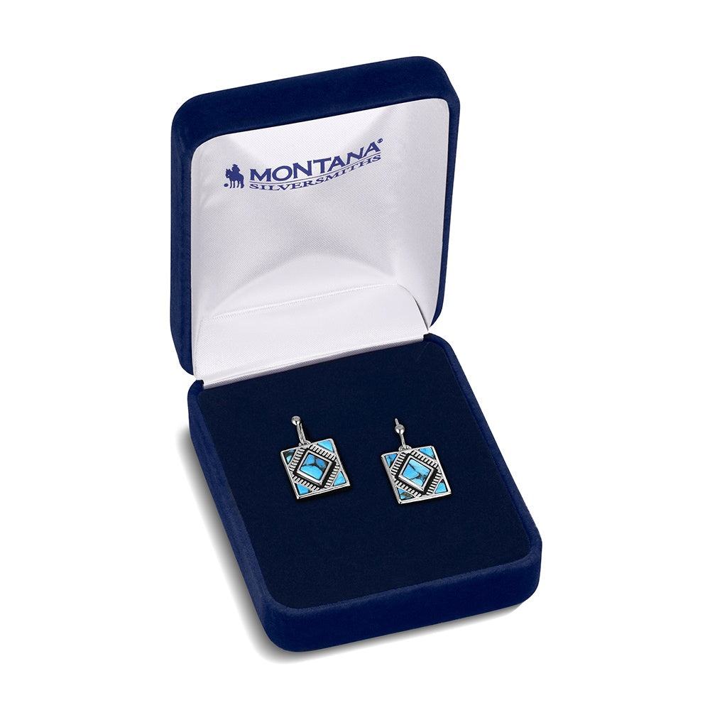 Southwest Mosaic Turquoise Earrings  ER6709