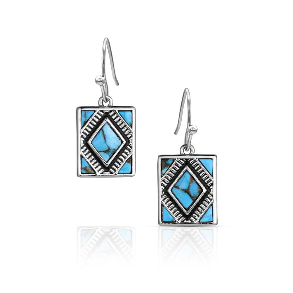 Southwest Mosaic Turquoise Earrings  ER6709