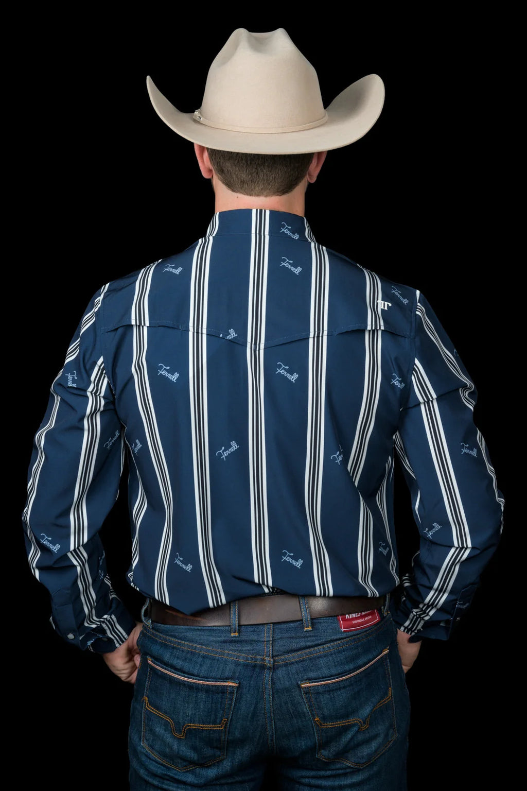 Rhett Long Sleeve Pearl Snap in Blue