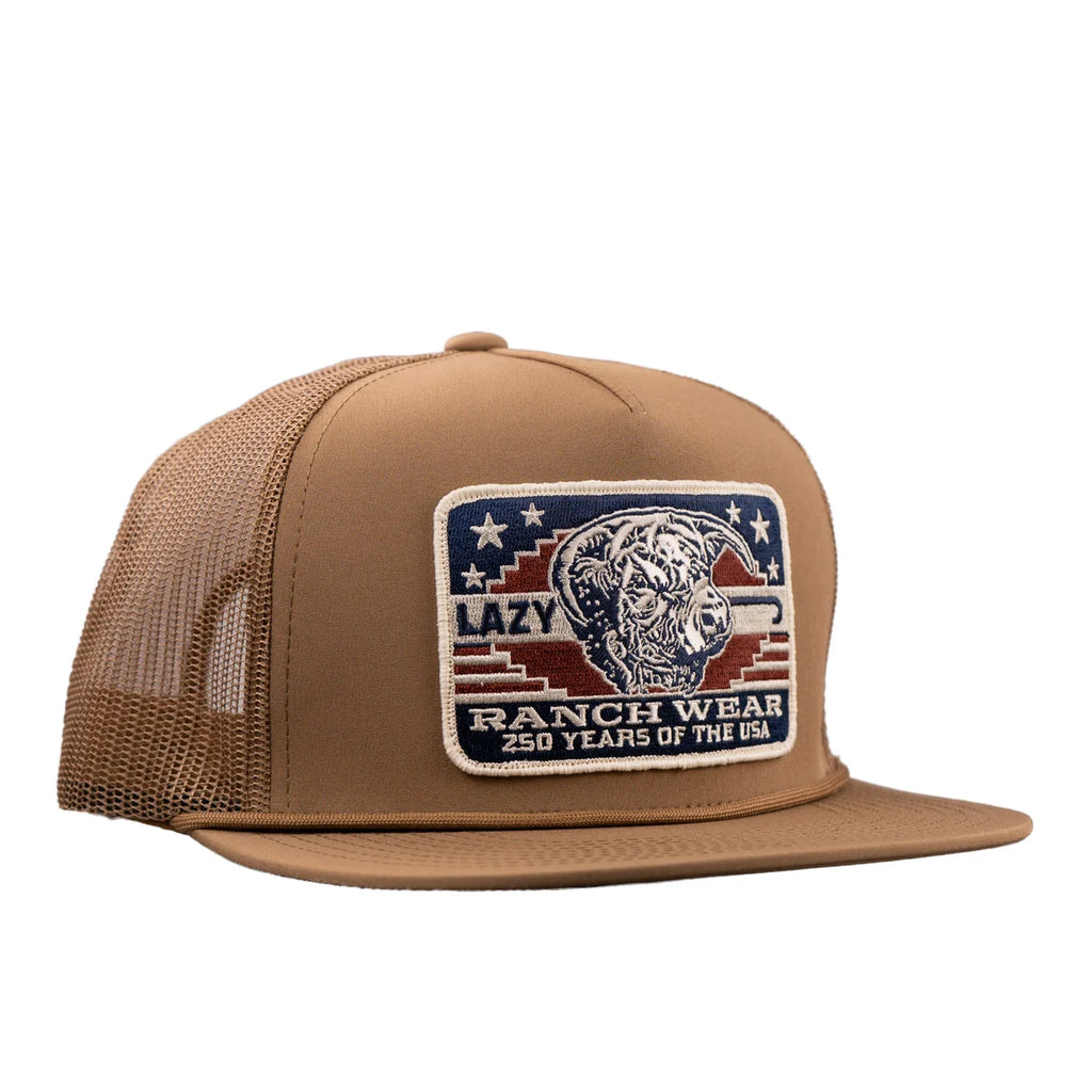 Lazy J Coyote Brown Freedom Classic  Trucker Hat