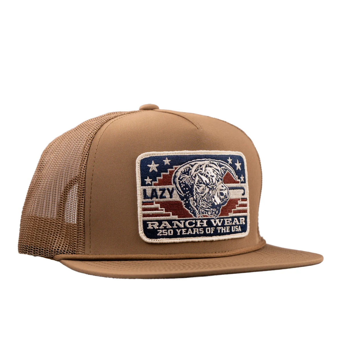 Lazy J Coyote Brown Freedom Classic  Trucker Hat