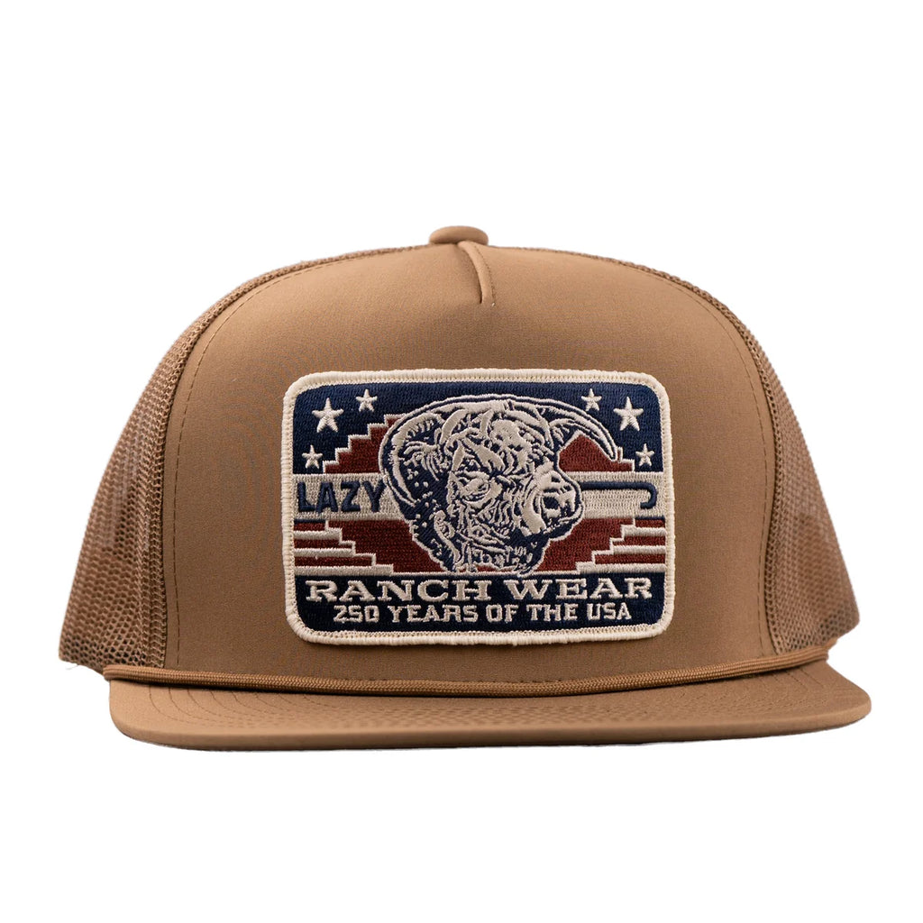 Lazy J Coyote Brown Freedom Classic  Trucker Hat
