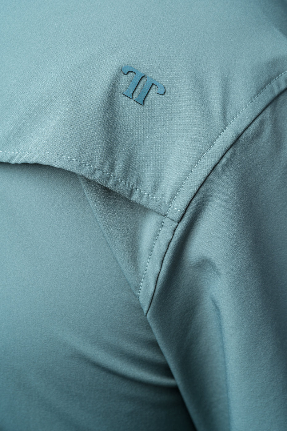 CORE - Men's Aqua Long Sleeve Pearl Snap Shirt