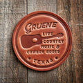 Gruene Texas Guitar Leather Coaster