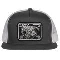 Lazy J Ranch Charcoal Grey & White Black Elevation