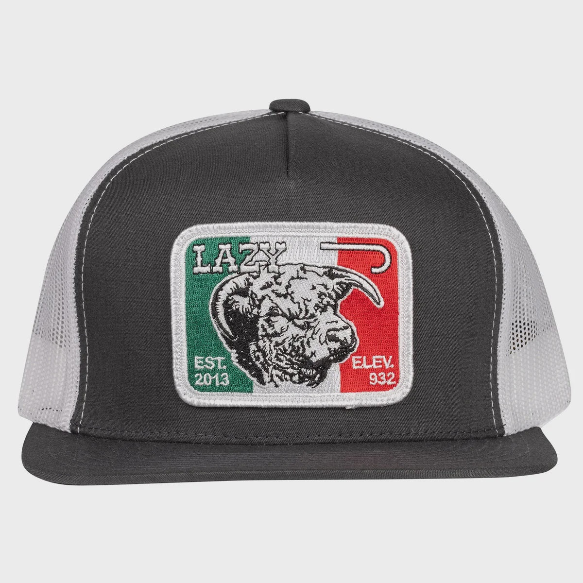 azy J Ranch Charcoal Grey & White Mexico Elevation