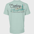 Hooey Hills" Aqua Cowboy Golf T-shirt