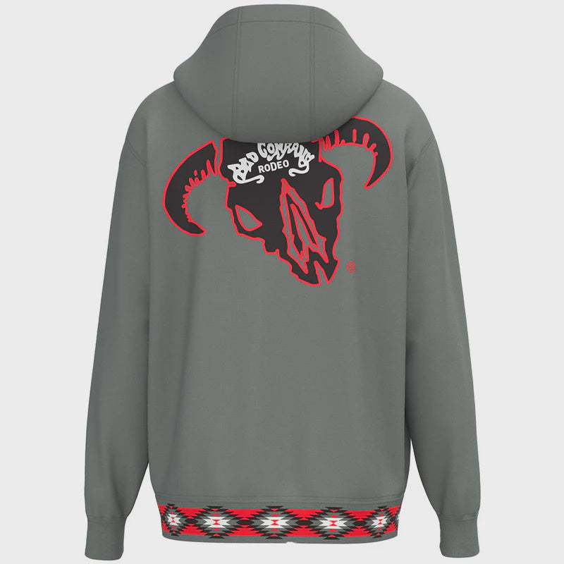 GREY BAD COMPANY HOODUY