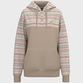Jimmy" Hoody Tan w/Multi-color Serape