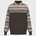 Stevie Pullover Brown/Stripe Pattern