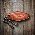 Howdy Leather Keychain Motel Style