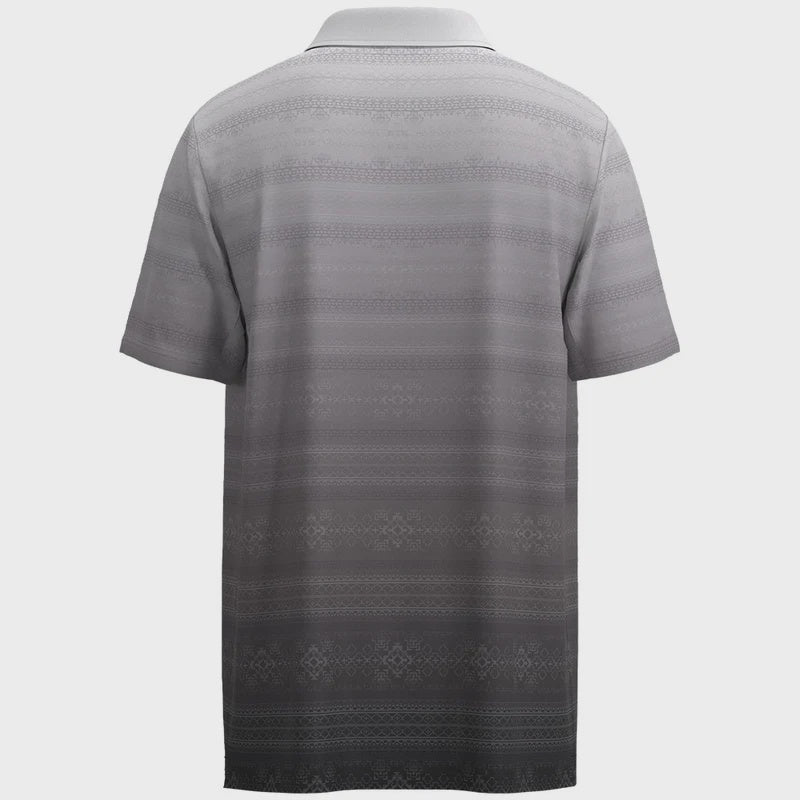 The Weekender" Polo Black/White Ombre