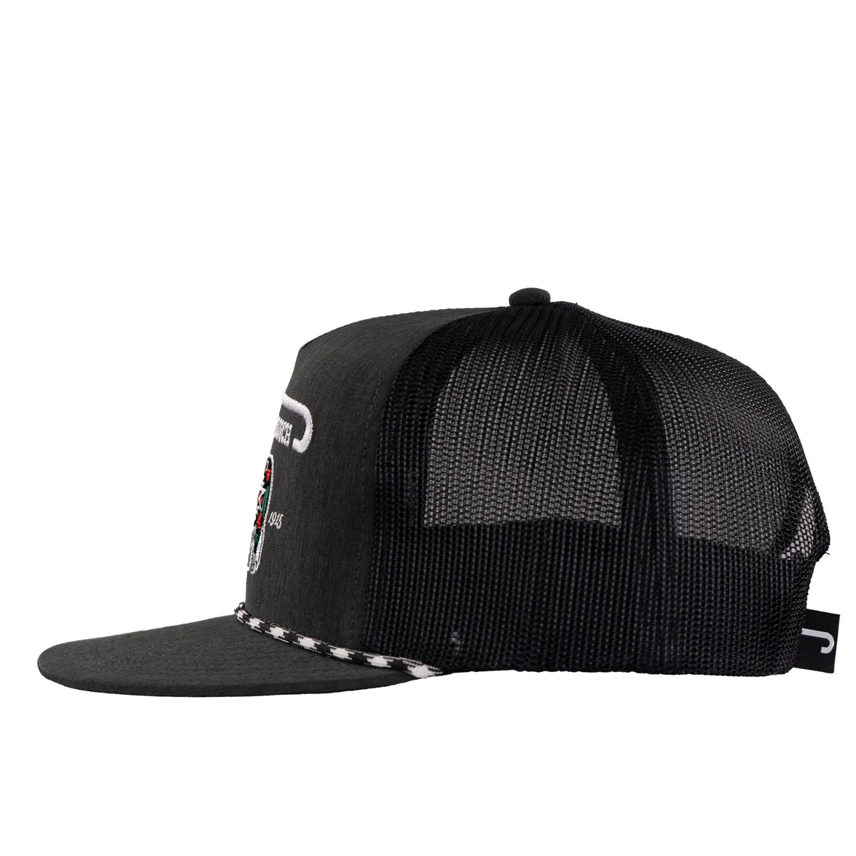 Lazy J Ranch Heather Black White Alpine Trucker Hat