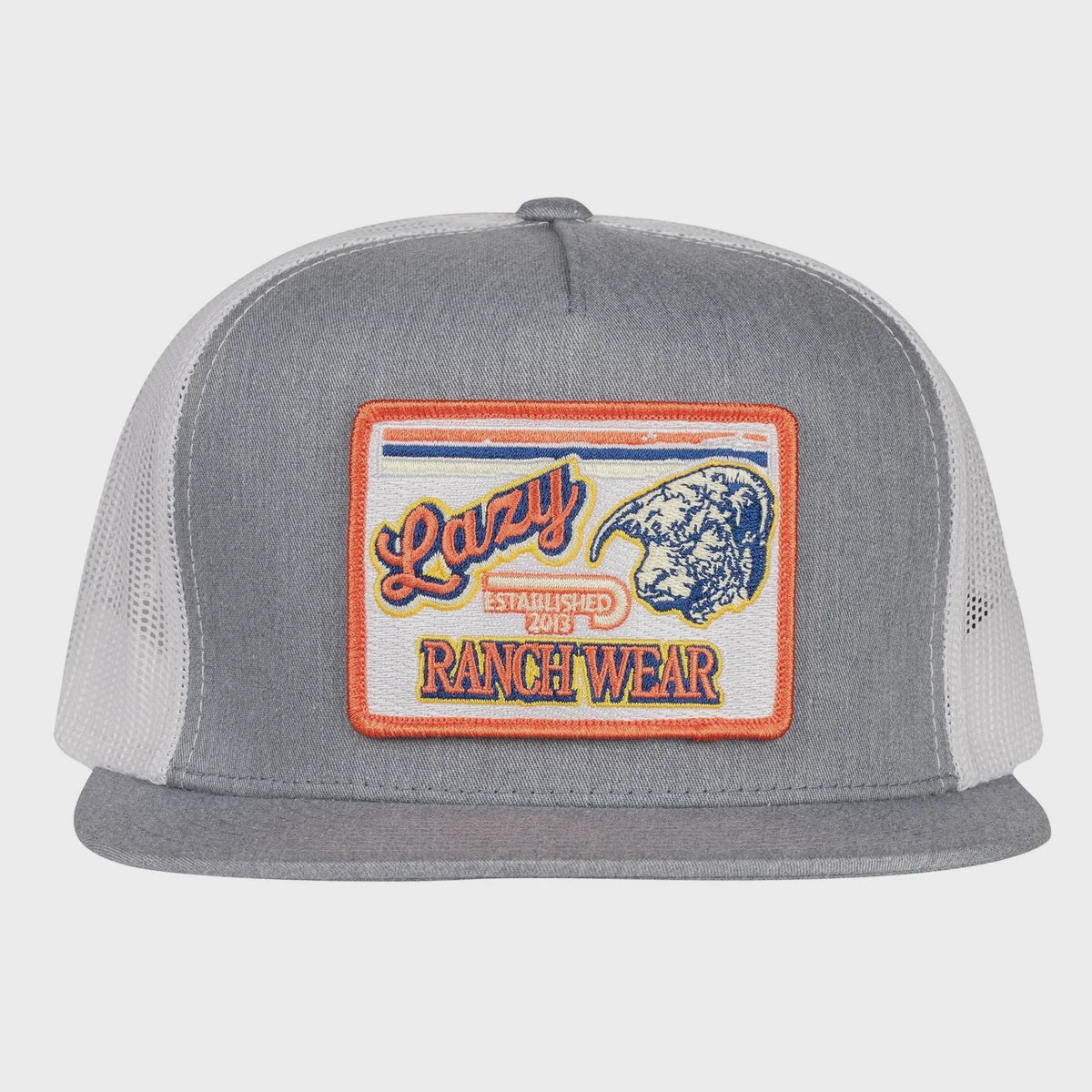 Lazy J Ranch Heather Grey & White Retro Hereford