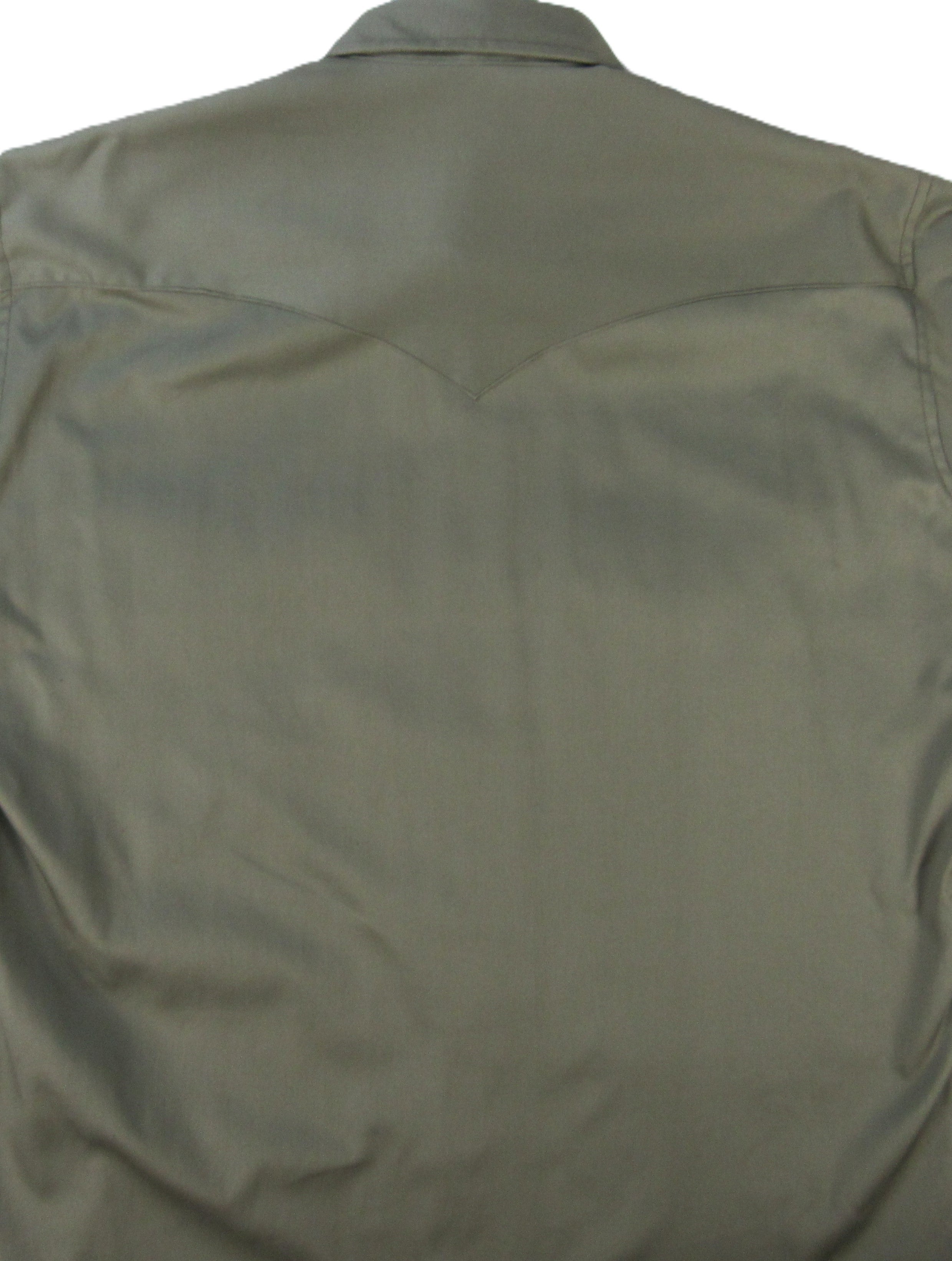 Flying R Ranchwear - Prairie Twill Solid - Safari Green - Long Sleeve - Snaps - Classic Fit