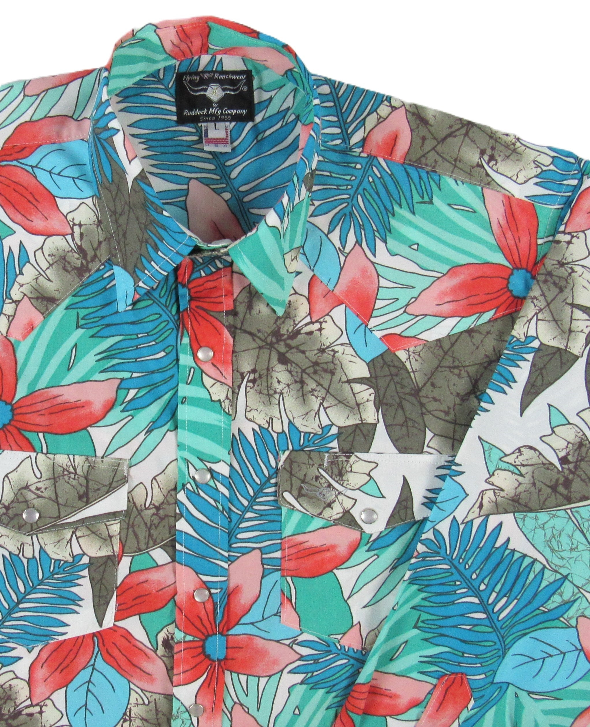 Flying R Ranchwear - Cantina Collection - Floral - Long Sleeve - Classic Fit