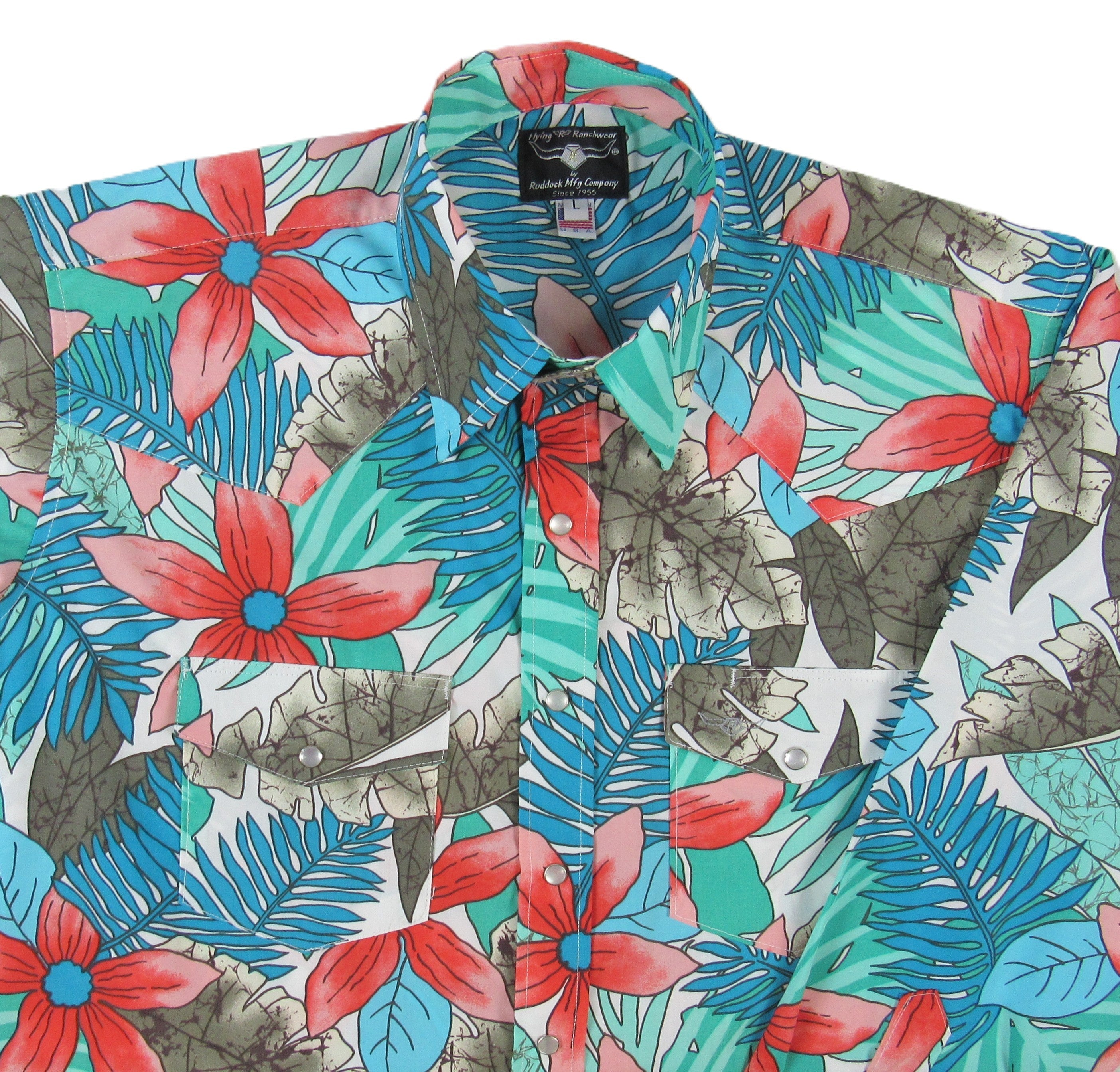 Flying R Ranchwear - Cantina Collection - Floral - Long Sleeve - Classic Fit