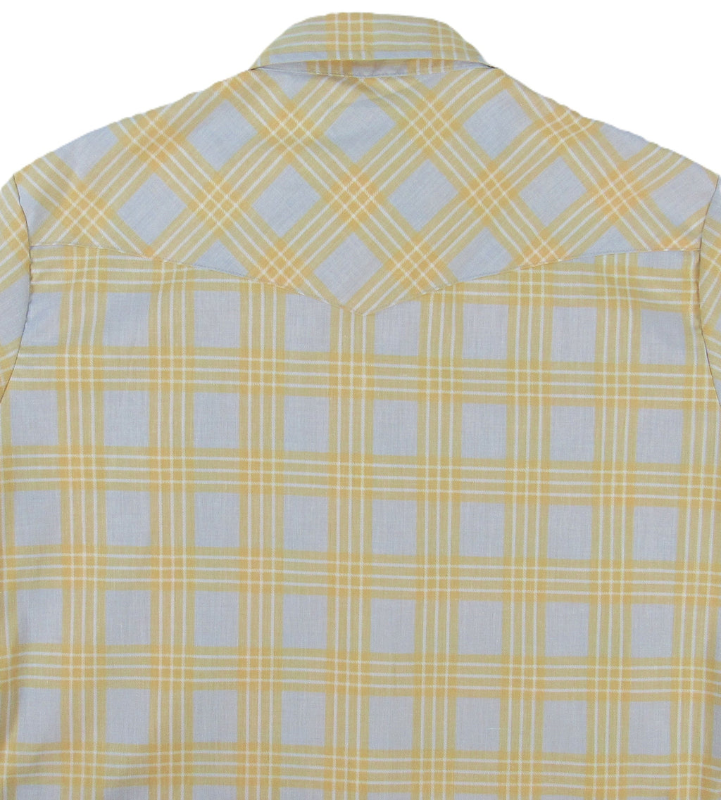 Feather Plaids - Gray & Yellow - Short Sleeve - NEW FIT