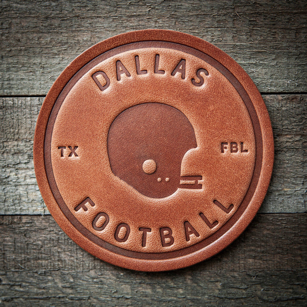 Dallas Football Leather Coaster