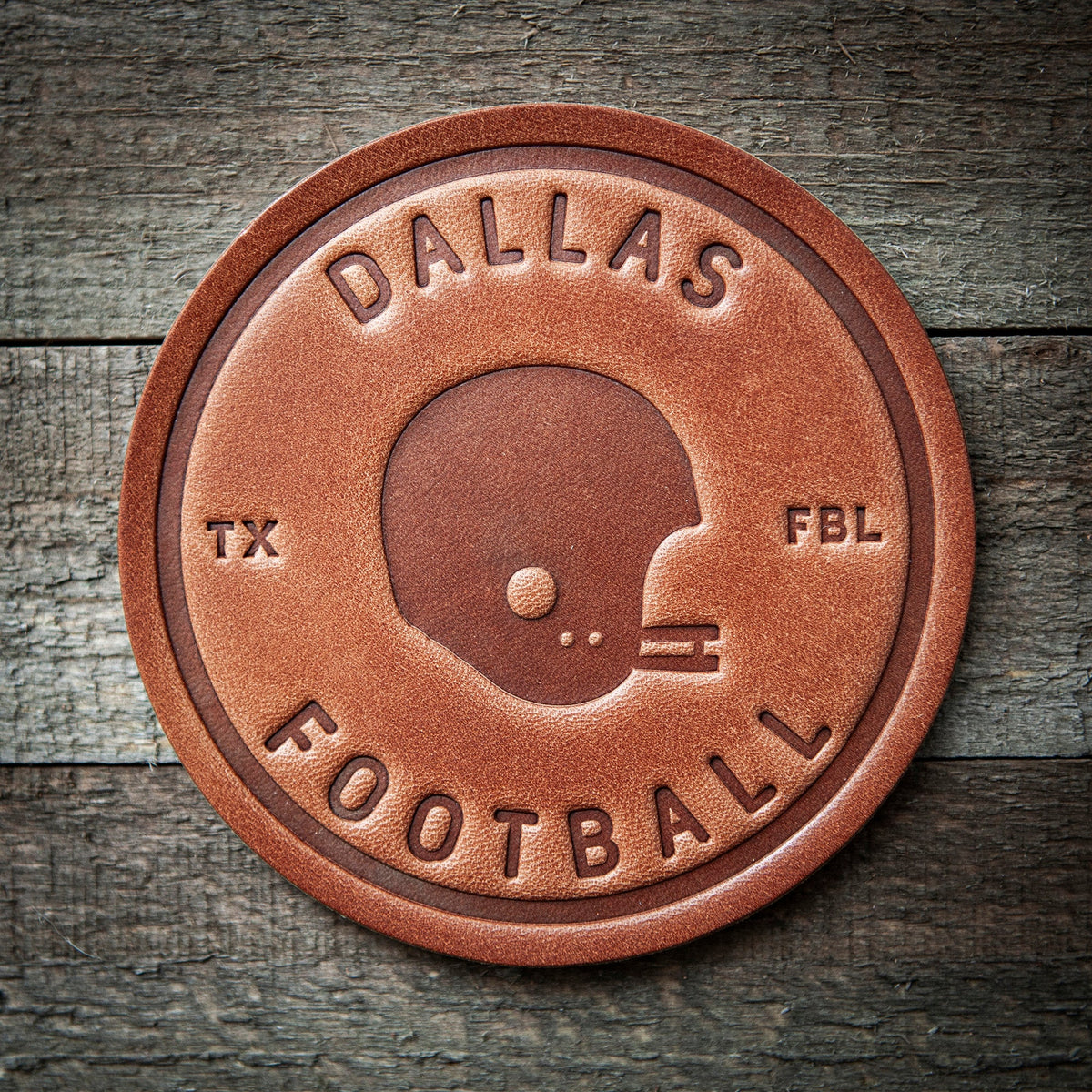 Dallas Football Leather Coaster