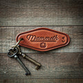 Mammoth California Leather Keychain Motel Style