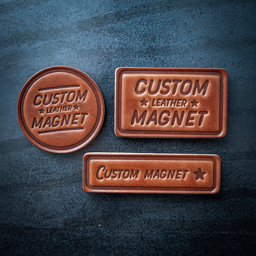 Y'all Leather Magnet Circle Style