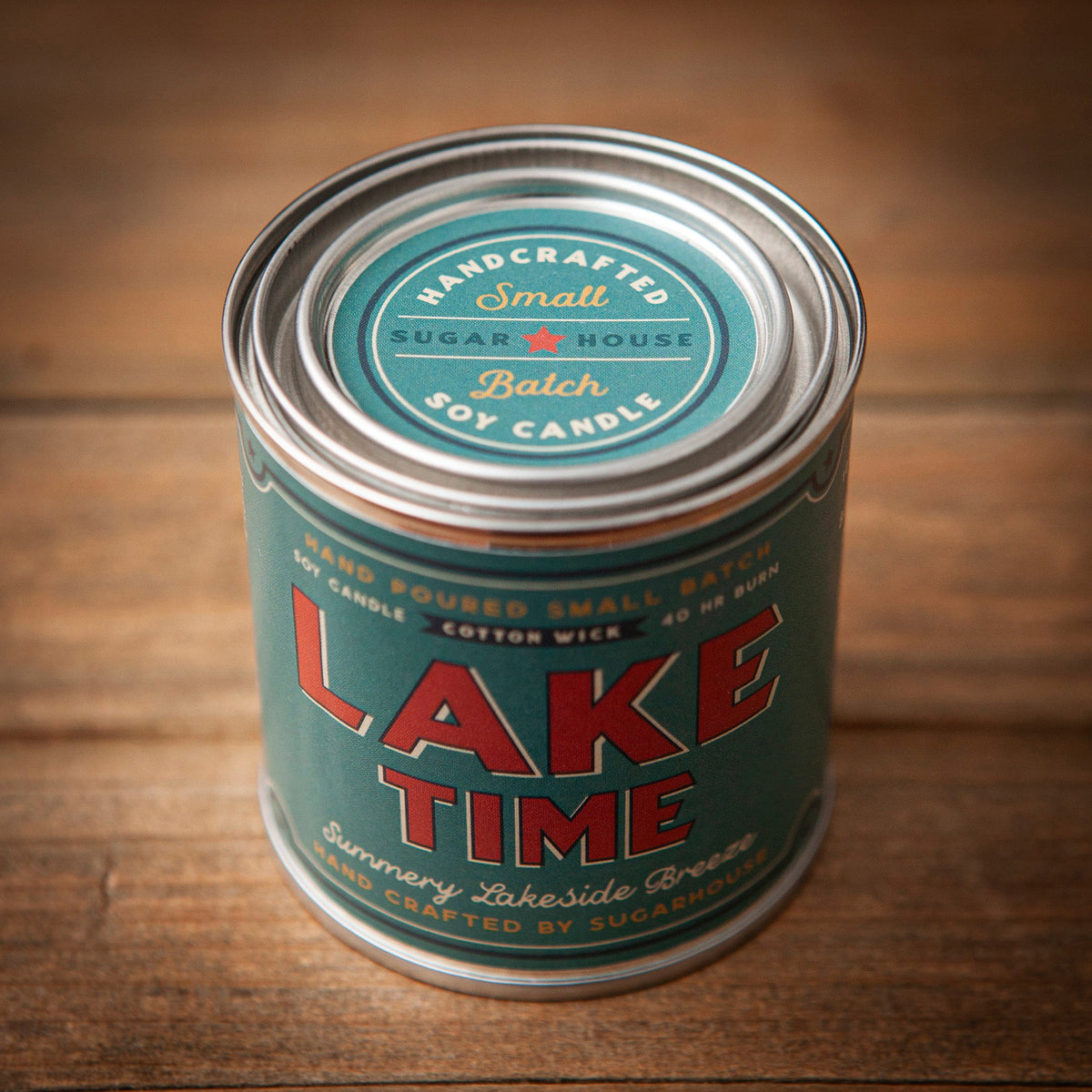 Lake Time Soy Paint Can Candle