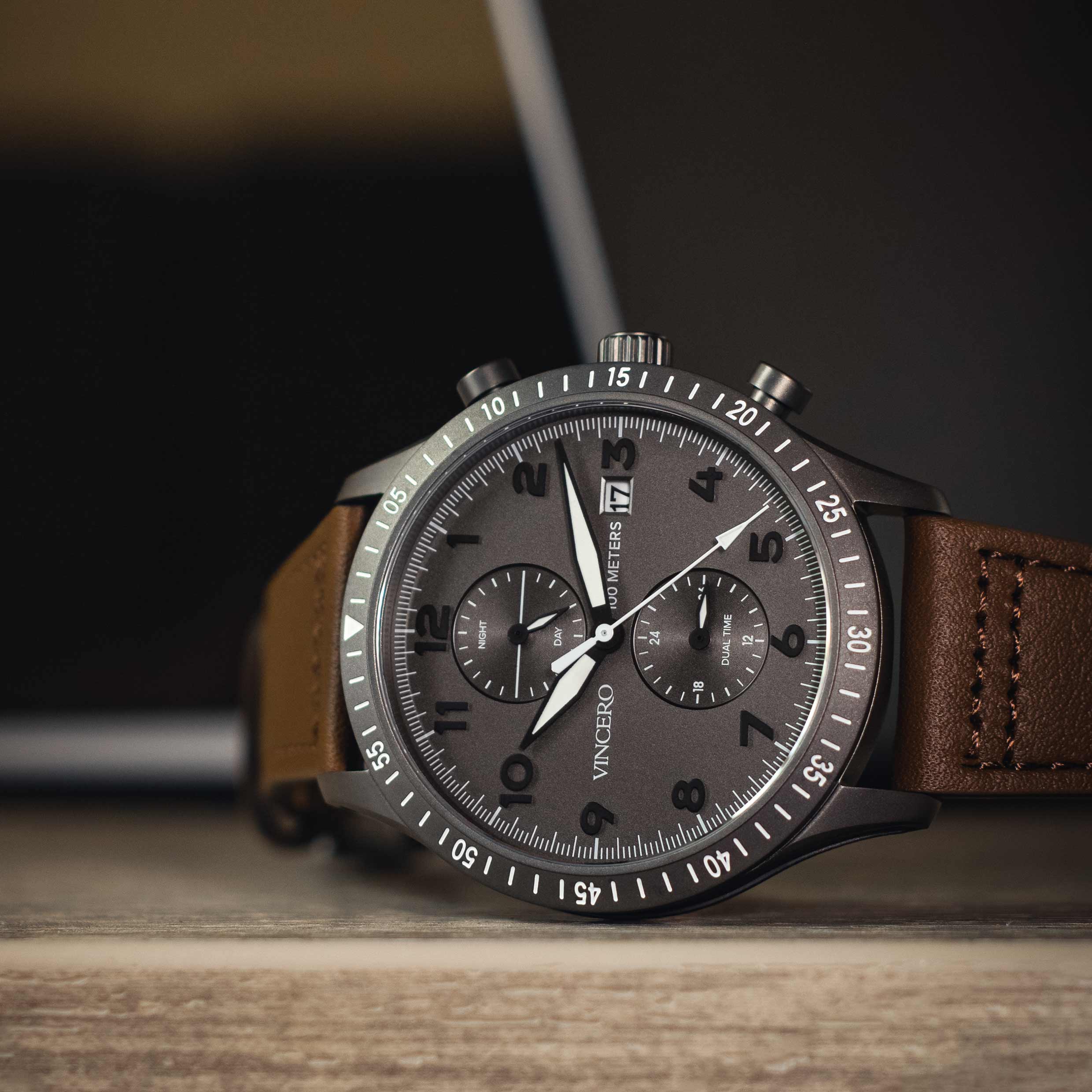 The Altitude - Gunmetal/Walnut