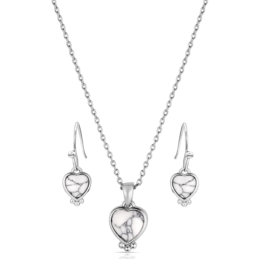 Snowcapped Heart Jewelry Set
