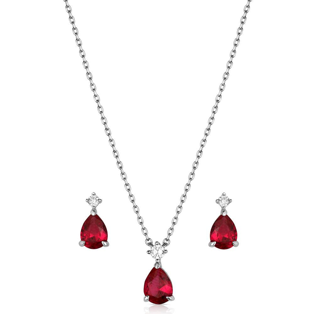 Desert Rose Crystal Jewelry Set