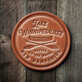 Lake Winnipesaukee New Hampshire Leather Coaster